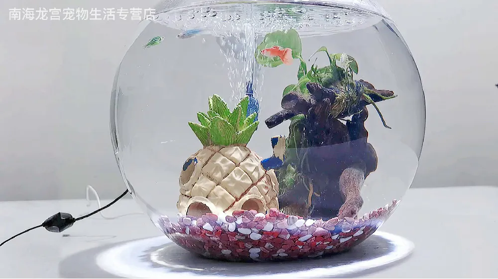 烟盒大小超静音！鱼缸增氧泵，小缸开最小档就够！