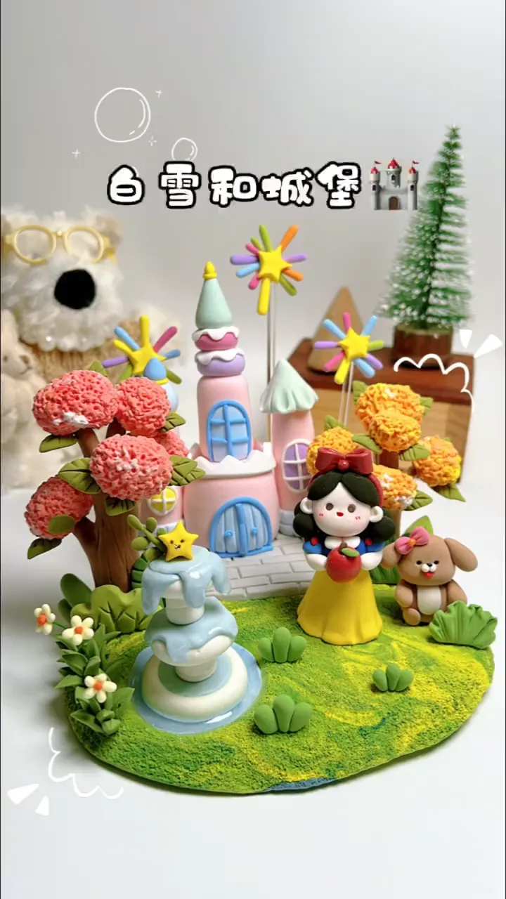 粘土界天花板！亲子挑战新主题，艾莎冰城堡美到哭🎨