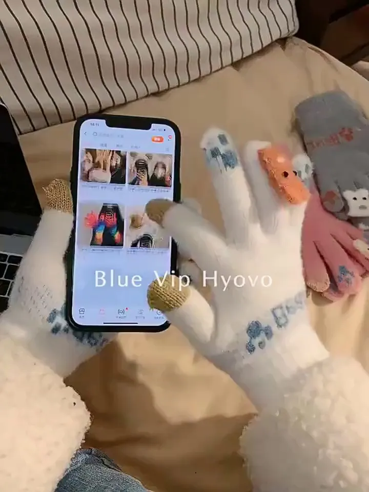冬季冻手星人必备!可爱保暖手套一键救急