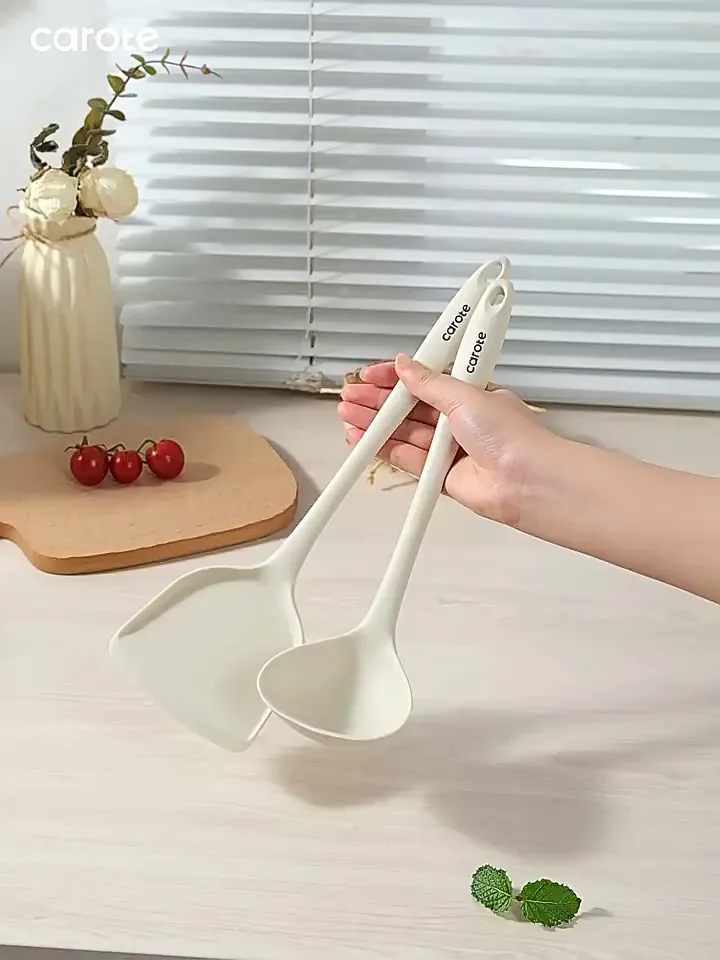 厨房神器!卡罗特硅胶锅铲,不粘锅的绝佳拍档!!