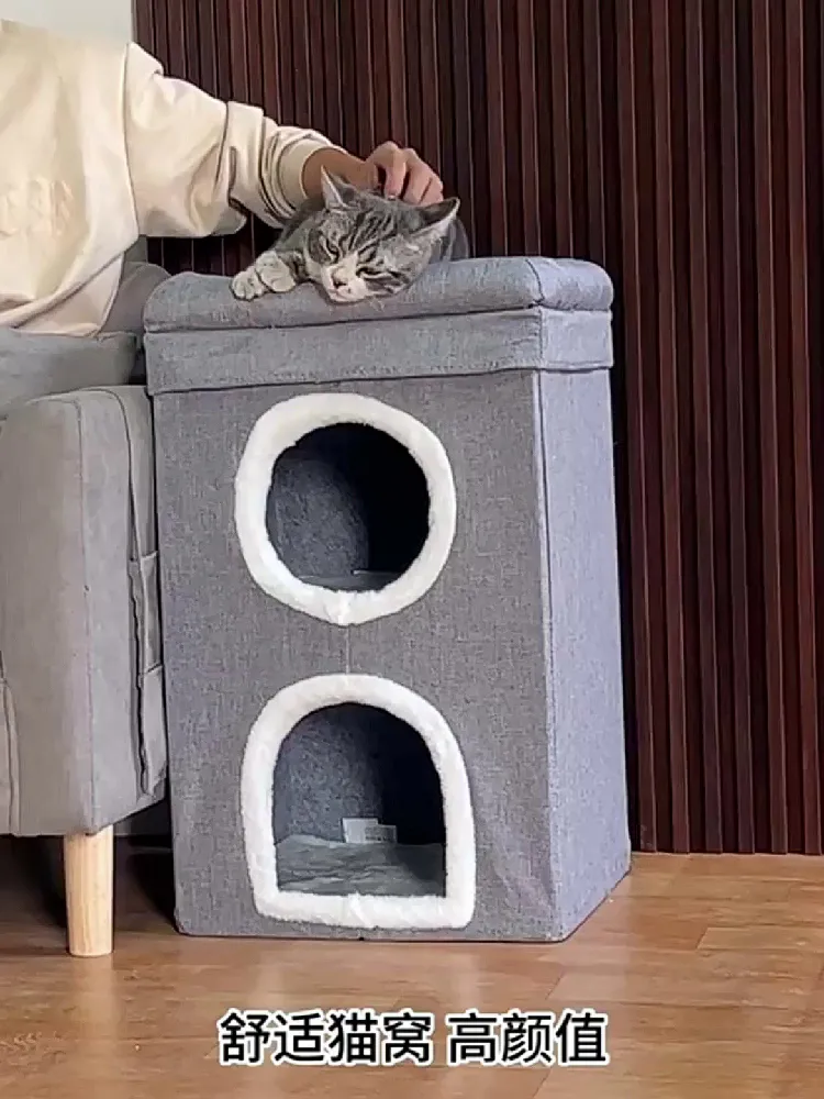 怕冷猫咪集合！这款猫窝让你家毛孩子冬日也赢麻