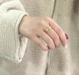 日常佩戴 + 保值的金戒指太香了✨