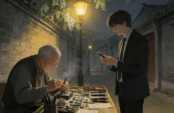 后海的旧钢笔