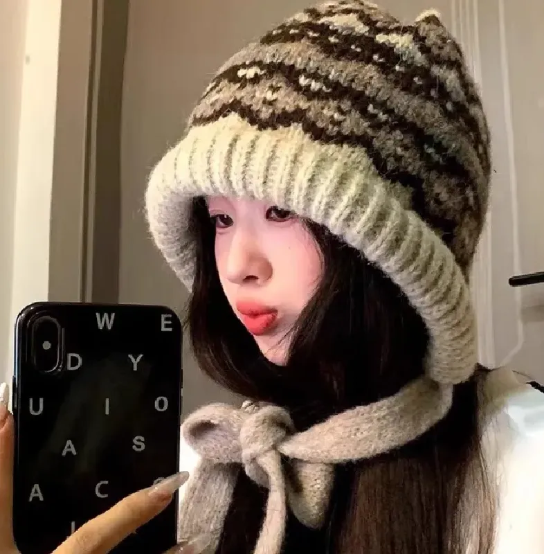 当我戴上费尔岛毛线帽……