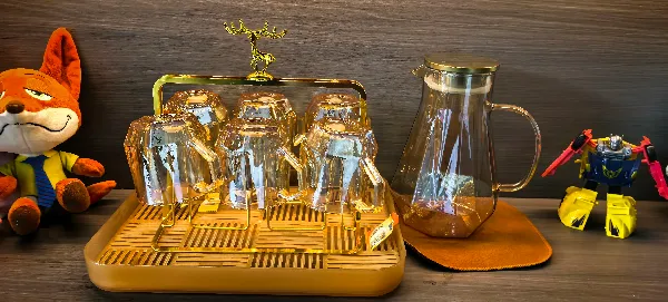 线上分享好物啦!快来看看这套玻璃水杯套装,宝子们来来来~