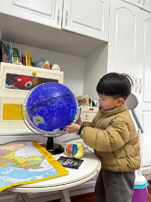 这地球仪太适合学习了！