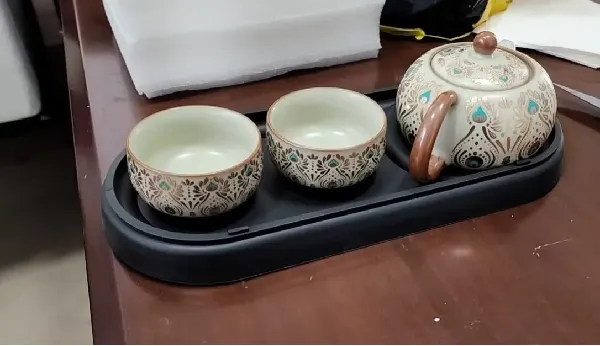茶具界的 “文化瑰宝”🔍—— 原和敦煌汝窑功夫茶具套装