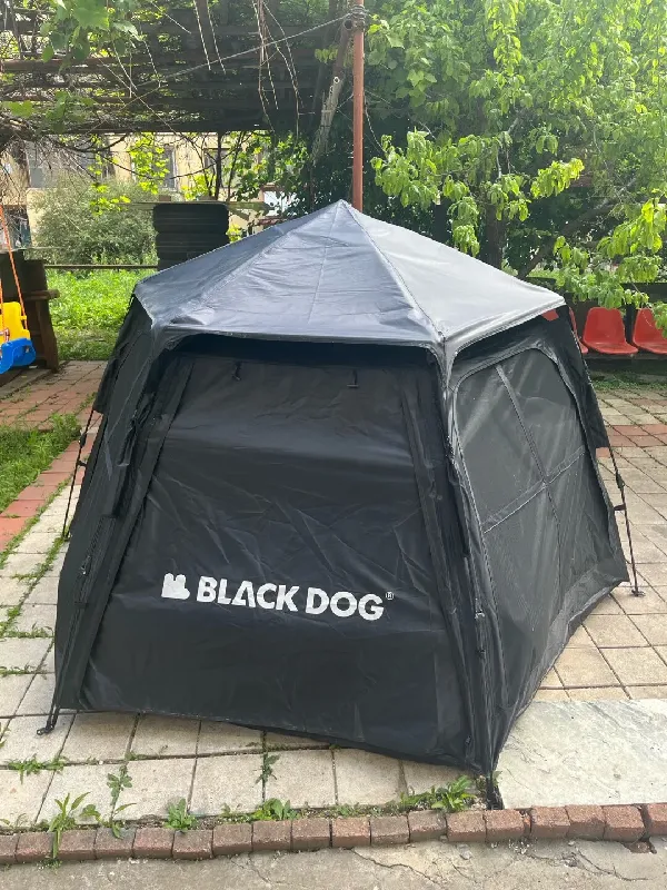 黑狗速开六角帐篷——露营好搭子