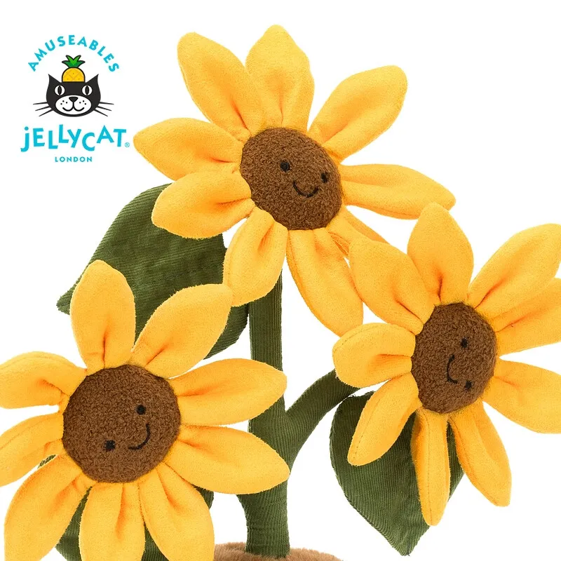 520送礼就选Jellycat微笑太阳花盆栽，治愈力满分