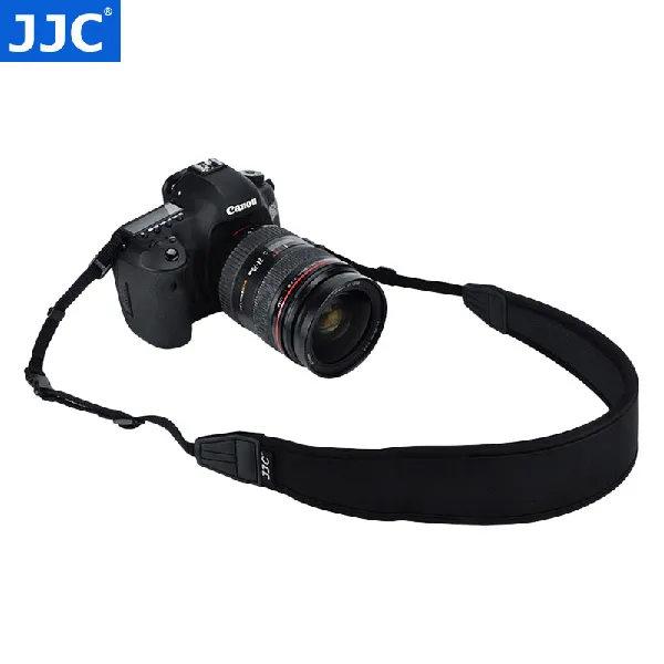JJC单反相机肩带 挂脖背带 适用于佳能R7 R10 R RP R5 R6 A7M3 A7M4 XT30尼康Z6II Z30索尼配件 黑色