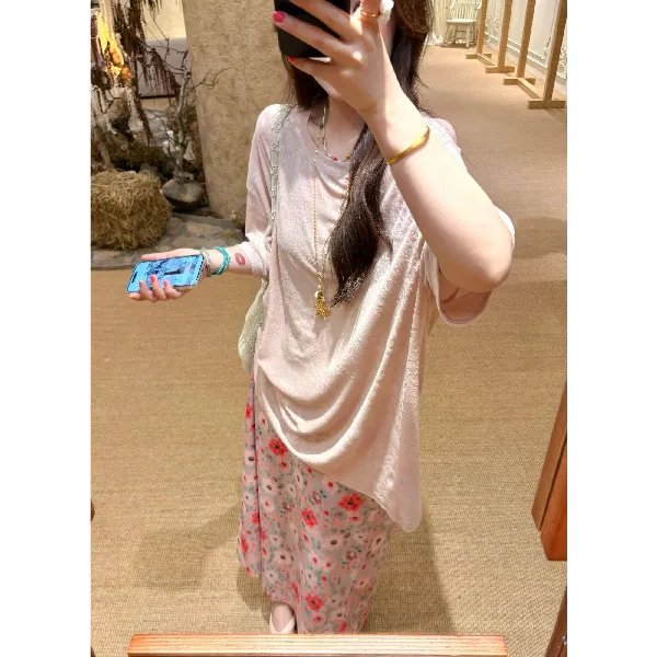 百元碎花裙推荐🌸温柔风设计感长款半身裙