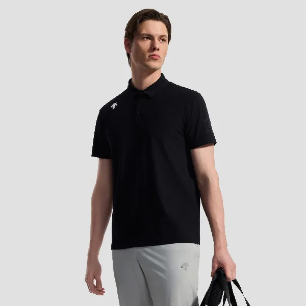 迪桑特TRAINING系列男士防晒POLO衫:夏日型动,无惧阳光