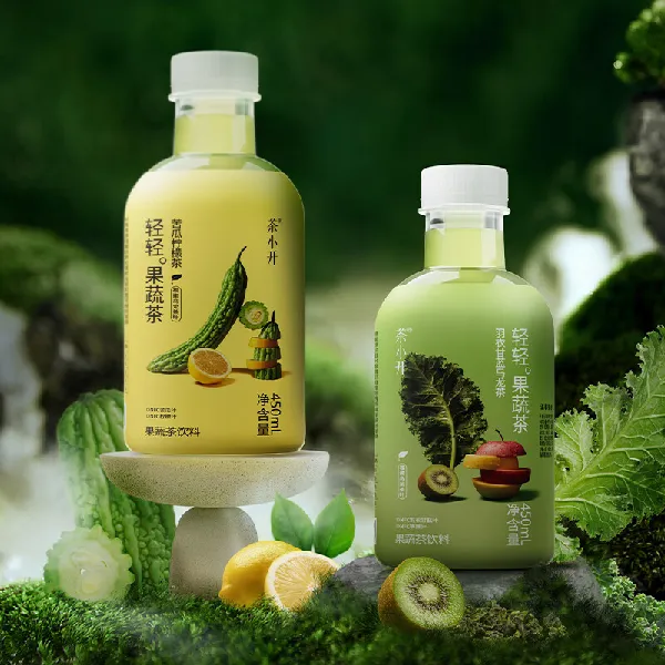 茶小开轻轻果蔬茶羽衣甘蓝乌龙茶饮料450ml*15瓶|聚会饮品新选择🍵