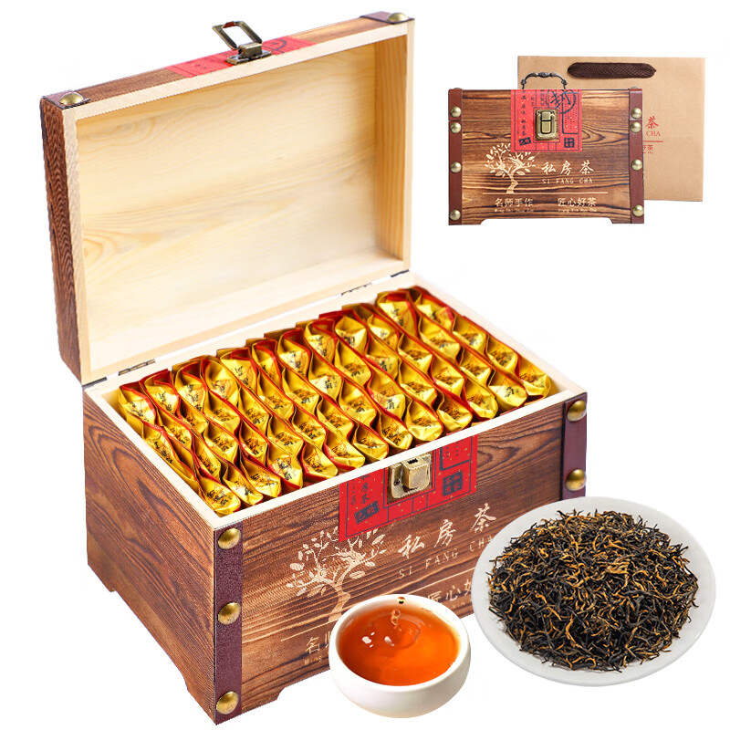 宝然红茶私房茶福建金骏眉蜜香型500g木箱礼盒装茶叶送人 中秋节礼品
