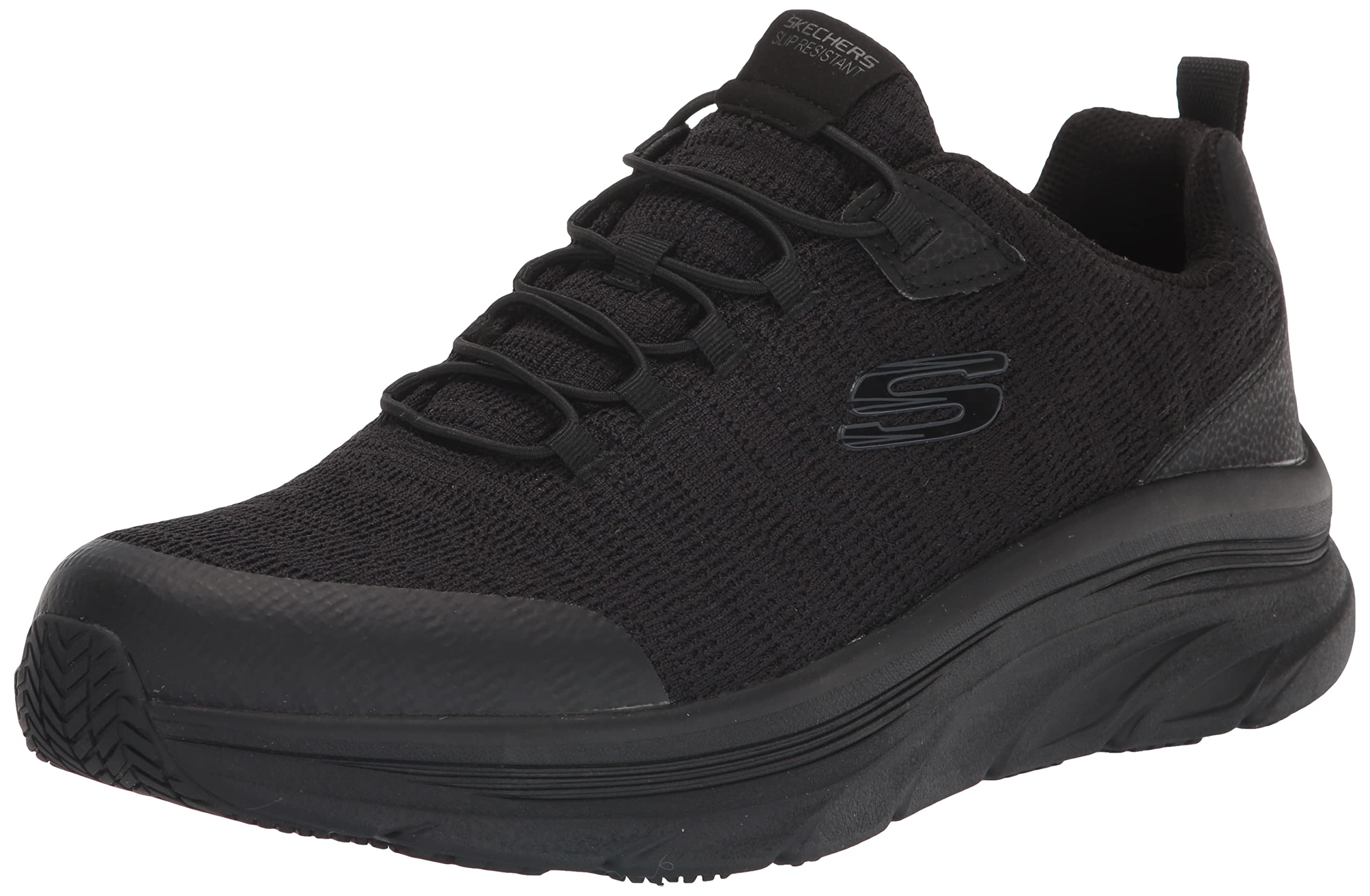 Skechers 斯凯奇 男式 Luxir, 黑色, 8.5 寬版 黑色 8.5 寬版