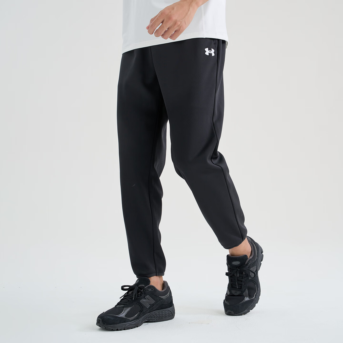 安德玛（Under Armour）男裤秋冬季运动针织加绒长裤训练运动简约休闲舒适保暖加厚卫裤