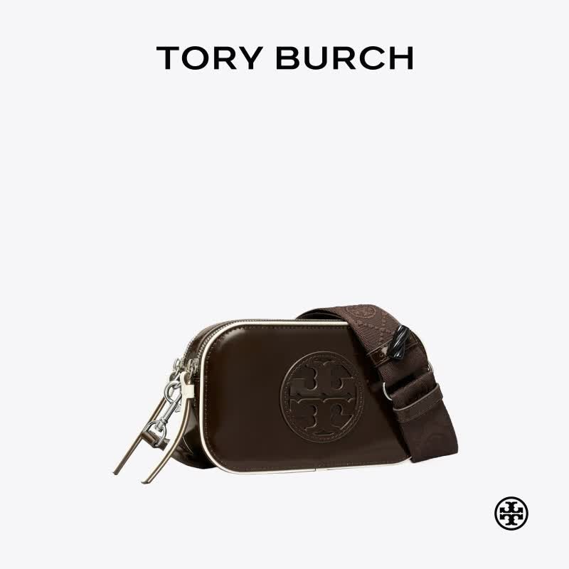 Tory Burch x BonBon 汤丽柏琦 MILLER 迷你相机包TB 175671 可乐色 200 OS