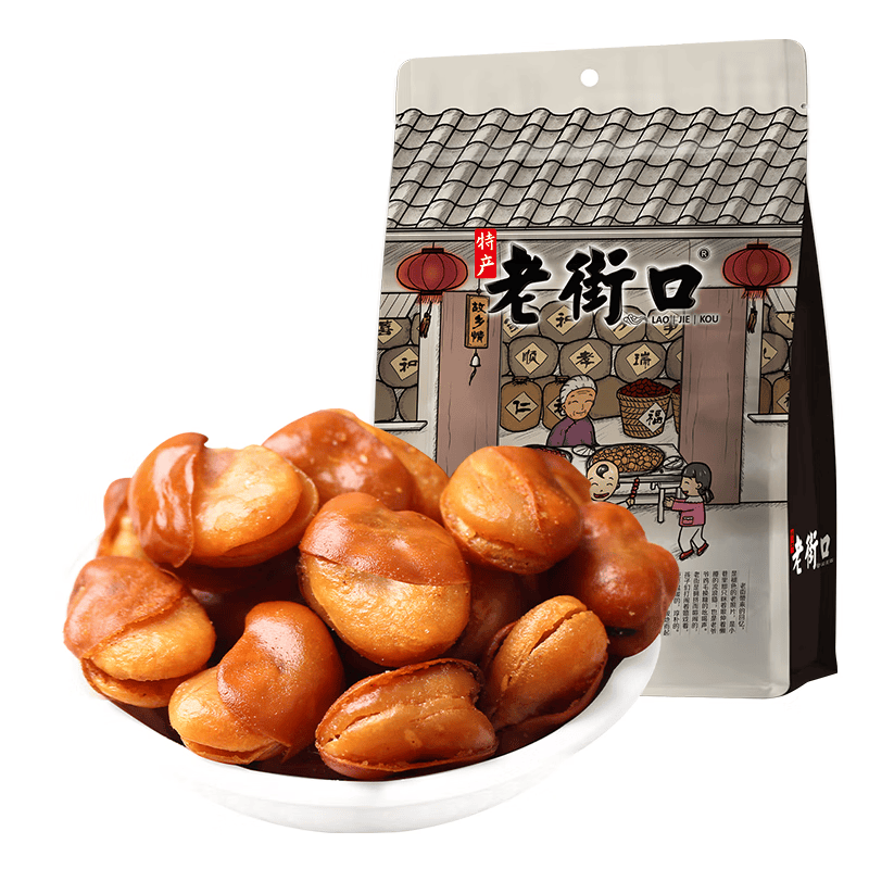 老街口兰花豆牛肉味 400g