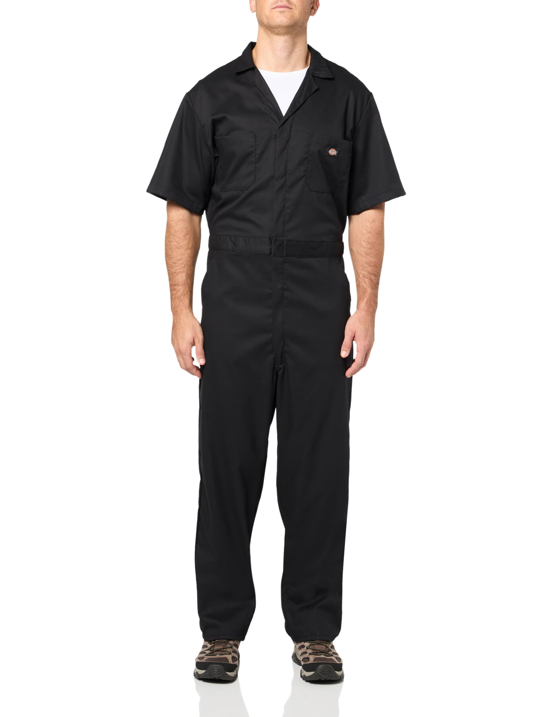 Dickies 男式 Flex 短袖工作服, 黑色 黑色 Large