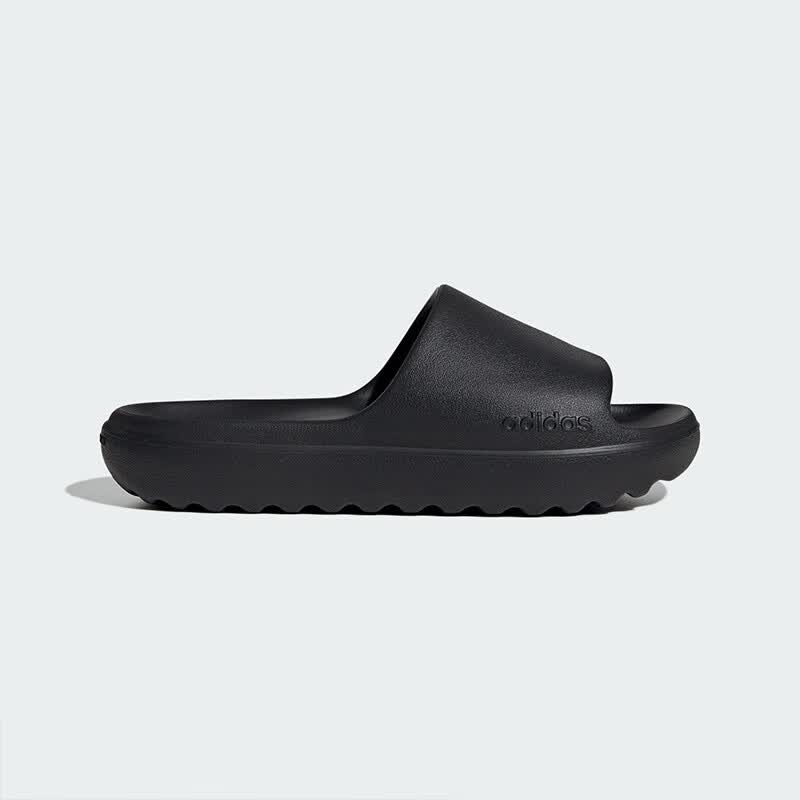 阿迪达斯 (adidas)休闲鞋男鞋女鞋 2025夏季新款运动鞋户外透气一字拖鞋 JP9580/黑色 42 内长26cm