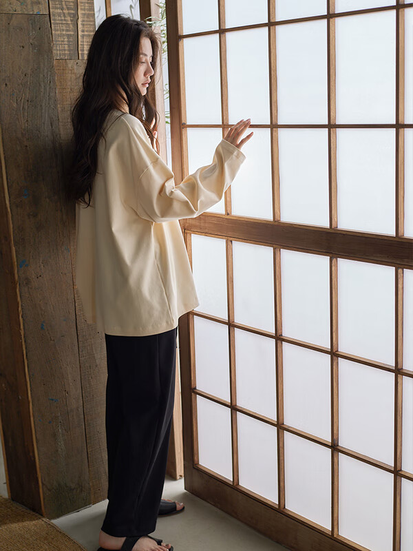 同语（TONGYU）同语睡衣女莫代尔棉春秋季长袖家居服可外穿宽松女士新款休闲套装 女士M4116 160M