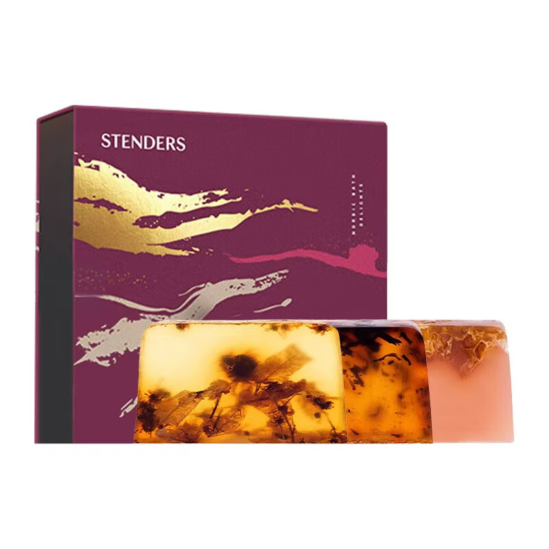 施丹兰(STENDERS)手工洁面皂礼盒(菩提花+蜂密牛奶+山羊奶)100g*3