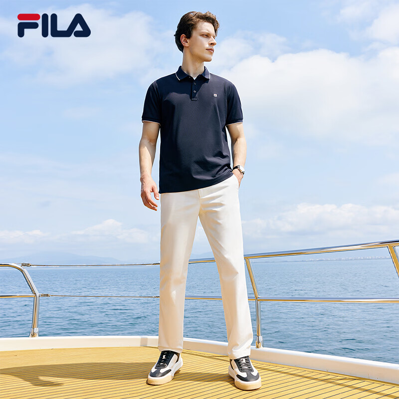 👕斐乐男装短袖POLO衫，夏日商务休闲必备